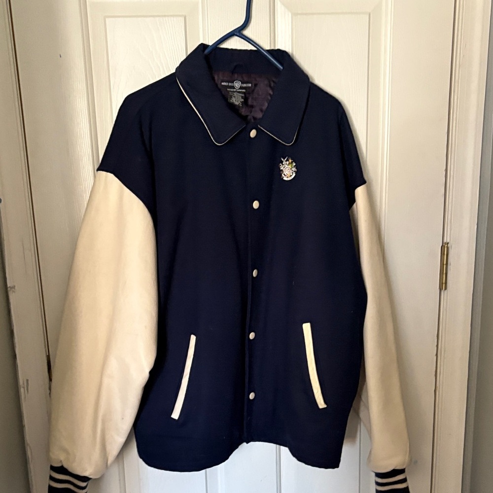 Warner Bros. Navy and Cream Bomber Jacket